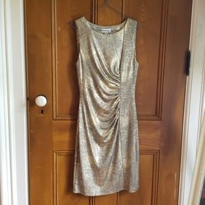 Calvin Klein gold dress